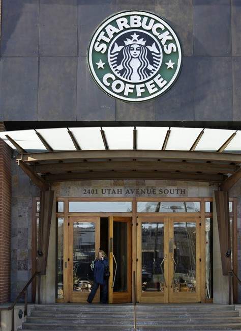 

FILE - Starbucks' corporate headquarters is seen in this Monday, Jan. 26, 2009 file photo taken, in Seattle. 