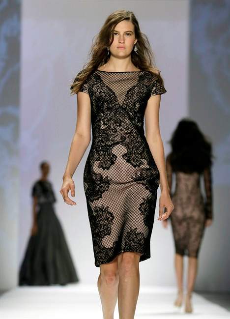 The Tadashi Shoji Spring 2014 collection is modeled during Fashion Week in New York, Thursday, Sept. 5, 2013. (AP Photo/Richard Drew)