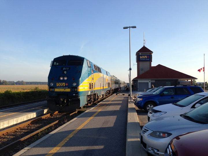 Sept. 20, 2013: Via Rail train service between Ottawa and Toronto has resumed following Wednesday’s horrific crash in Ottawa’s west end. (Photo credit: Bryan Mullan, Global News)