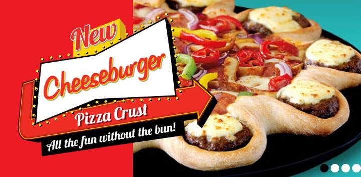 After roaring success in the Middle East, Pizza Hut's almost 3,000-calorie cheeseburger crust pizza launched across the United Kingdom this week.