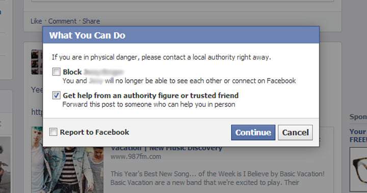 Bullying Facebook