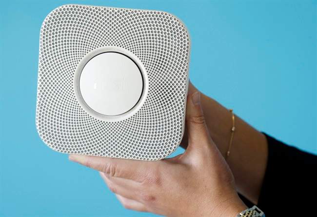 The Nest smoke and carbon monoxide alarm .