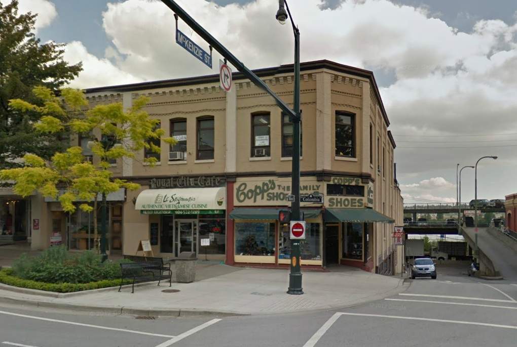 What the corner of Columbia and McKenzie used to look like.