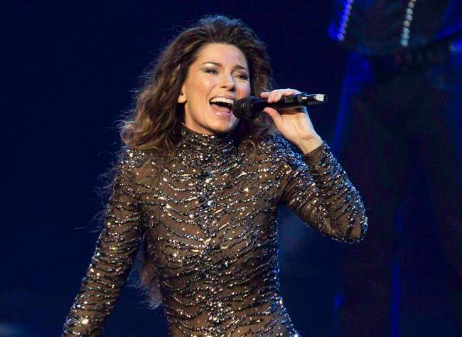 Shania Twain performs at The Colosseum at Caesars Palace in Las Vegas, Dec.1, 2012.