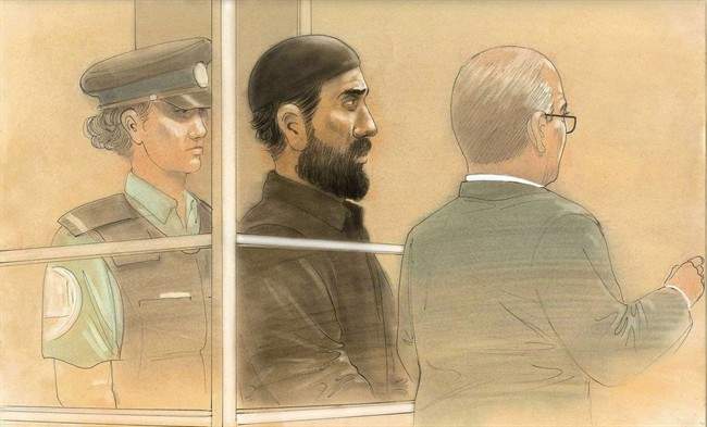 Raed Jaser appears in court in Toronto on Tuesday, April 23, 2013 in this artist's sketch. 
