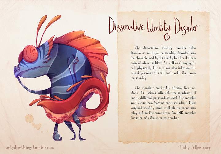 Artist aims to raise awareness by depicting mental health illnesses as monsters - image