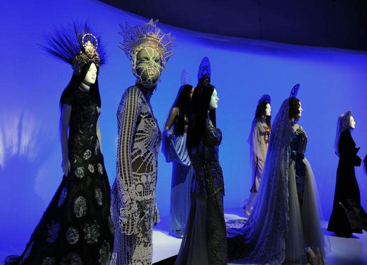 A general view of atmosphere during the press preview for The Fashion World of Jean Paul Gaultier: From the Sidewalk to the Catwalk at the Brooklyn Museum on October 23, 2013 in the Brooklyn borough of New York City.