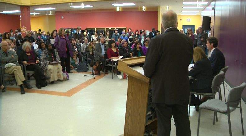 Two Edmonton mayoral candidates attend forum at Norquest College, Tuesday, October 8, 2013. 