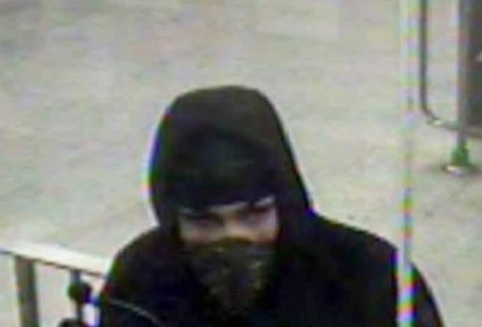 TTC security camera image of man wanted in armed robbery investigation, Christie subway station.