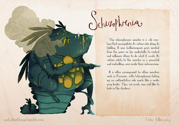 Artist aims to raise awareness by depicting mental health illnesses as monsters - image