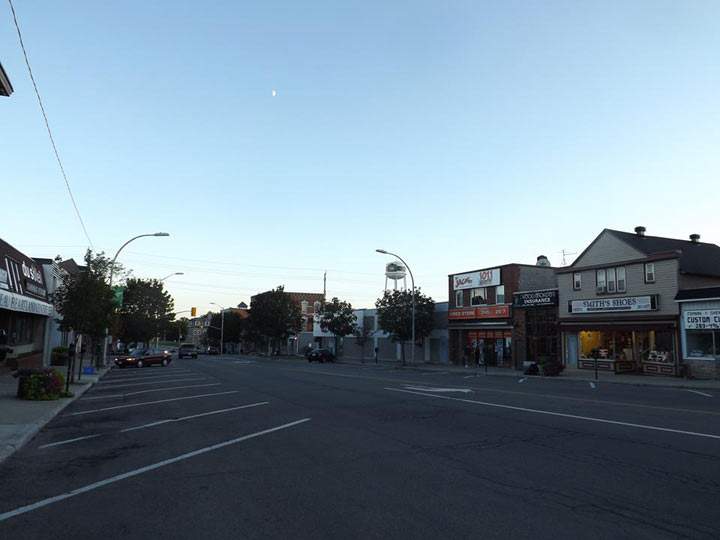 Main St in Smiths Falls Ontario