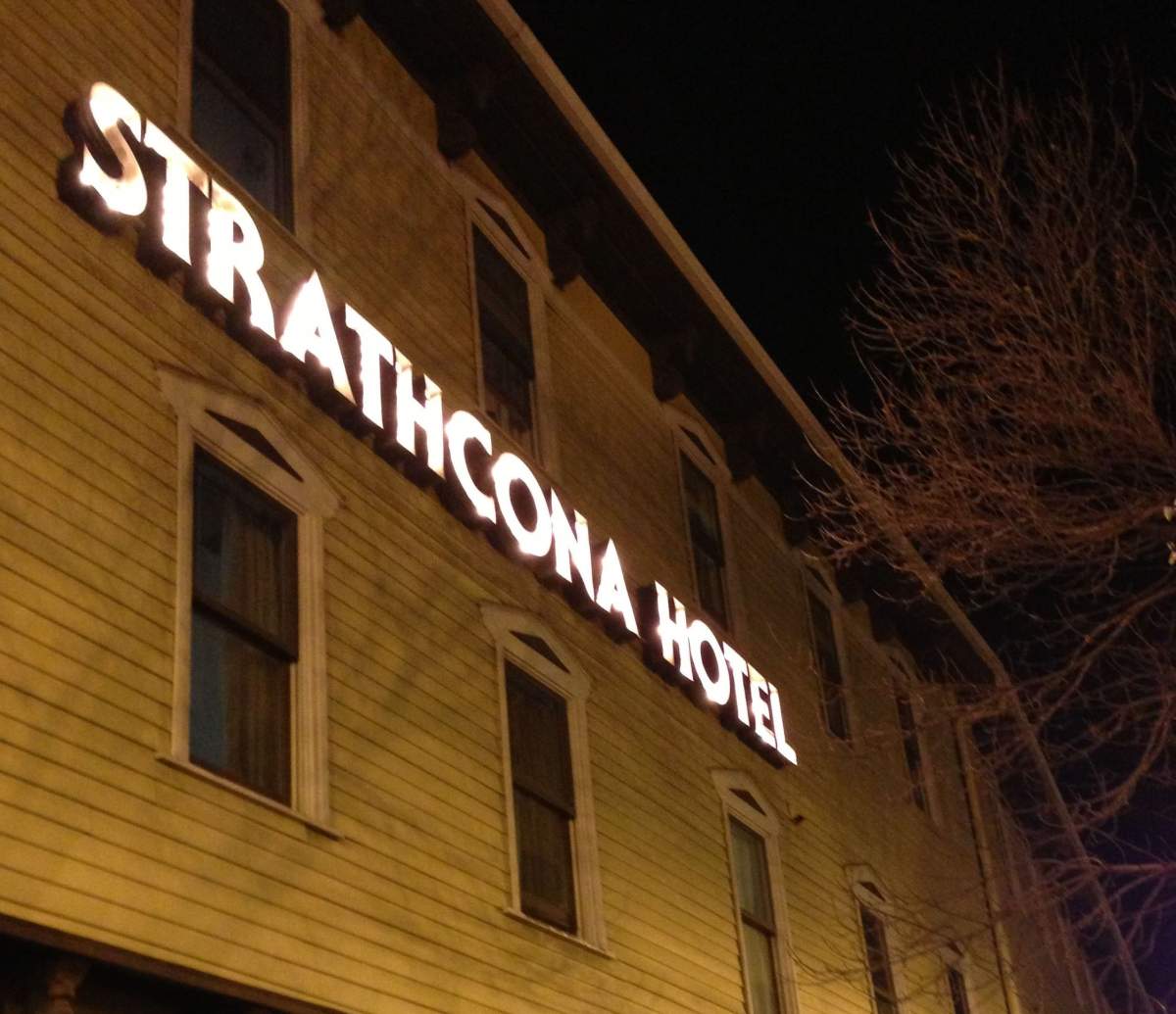 Edmonton’s Strathcona Hotel. Credit: Patricia Kozicka, Global News