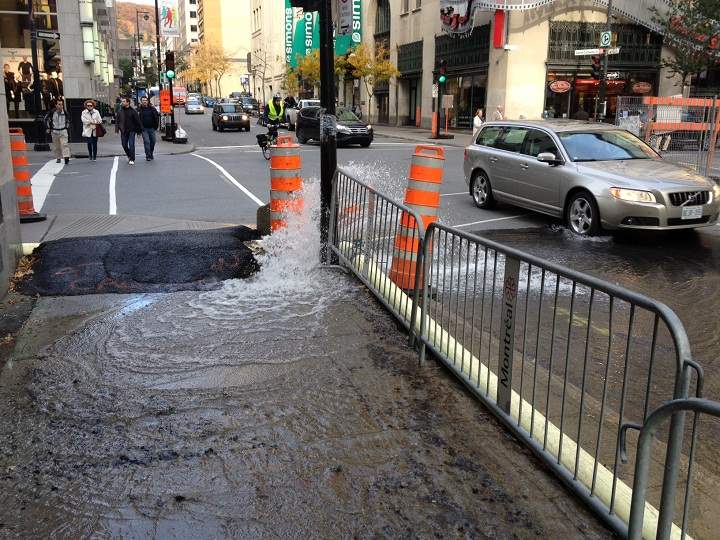 water main break montreal