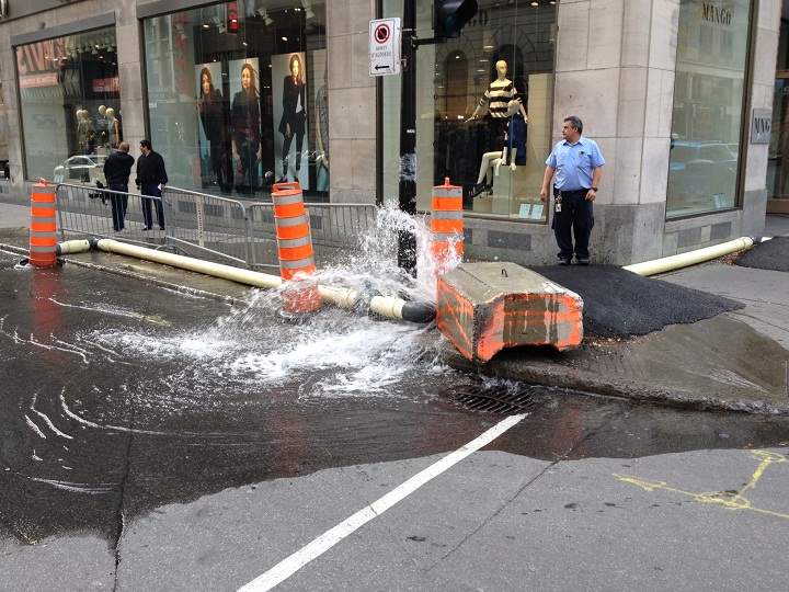 water main break montreal