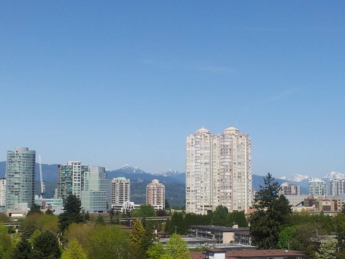 The view from the couple’s Vancouver condo, which sold last week.