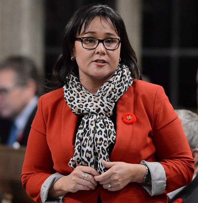 Minister Leona Aglukkaq responds to a question during question period in the House of Commons on Parliament Hill in Ottawa on Tuesday, Nov.5, 2013.