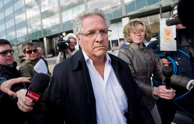 Tony Accurso leaves SQ headquarters in Montreal in a April 17, 2012 file photo.