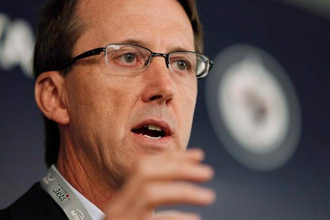 Mark Chipman, co-owner of the Winnipeg Jets, pictured at the inaugural game at the MTS Centre in Winnipeg, Oct. 9, 2011.