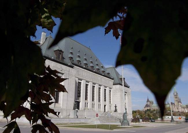 The Supreme Court of Canada is seen in Ottawa, on October 2, 2012. 