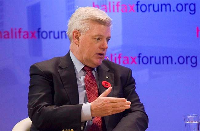 John Manley speaks in Halifax on Nov. 6, 2010. THE CANADIAN PRESS/Andrew Vaughan.