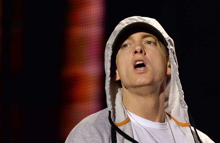Eminem, pictured in August 2013.