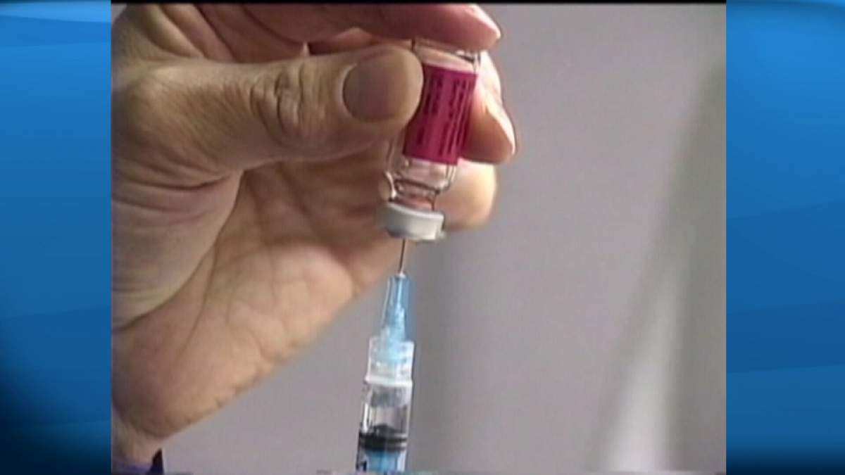 Measles vaccine.