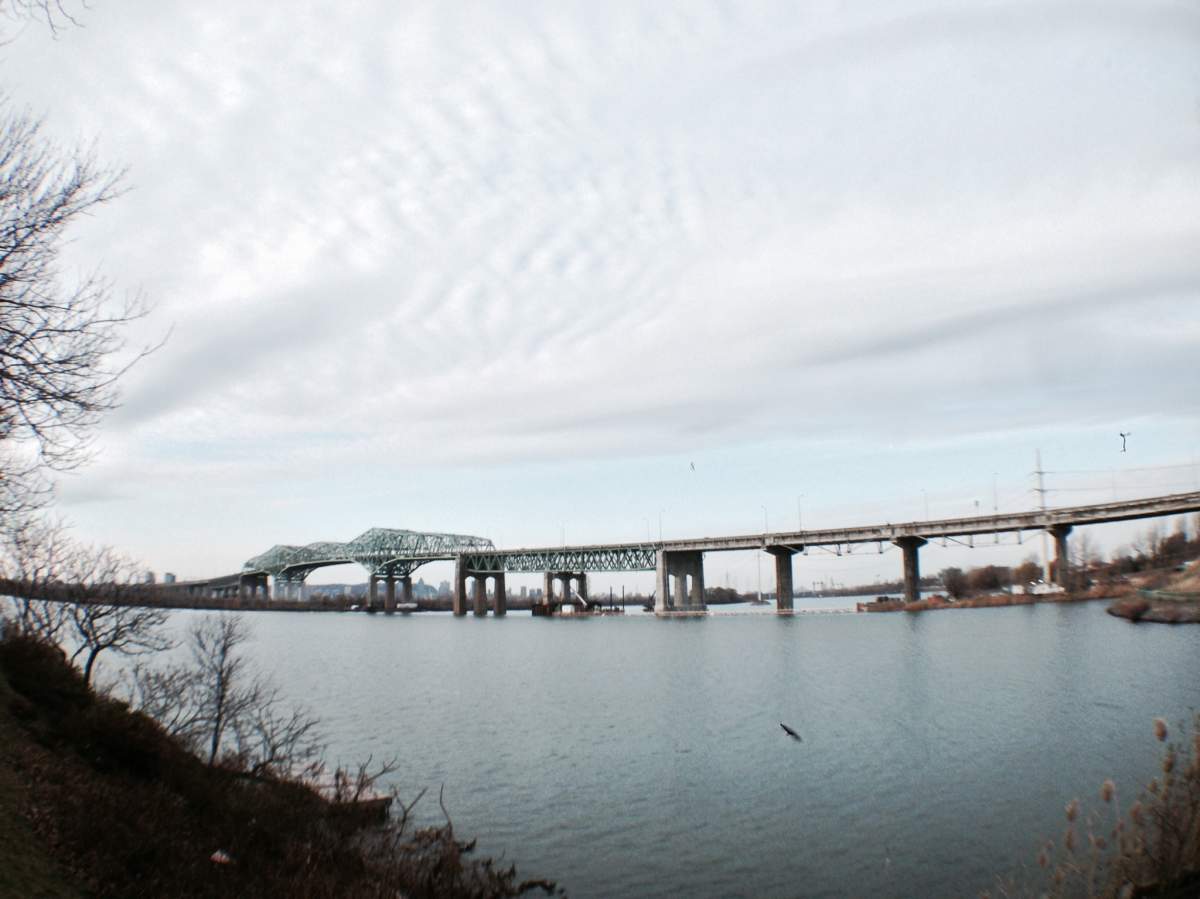 The Champlain Bridge in Montreal.