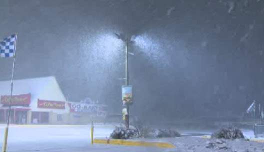 Barrie, Ont. will receive nearly 5 cm of snow before it ends early Friday morning.