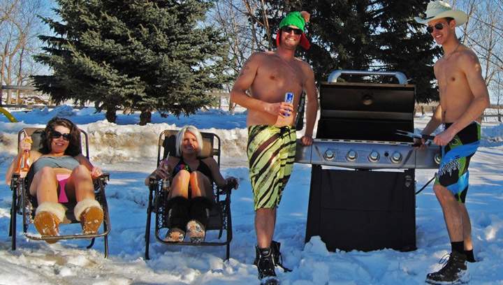 Apr. 5 - This photo came from Kevin & Mishauna Taekema and Justin & Kim Westeringh taken in Hague, with the following caption: “Welcome to Saskatchewan…and welcome to our first week of spring!”