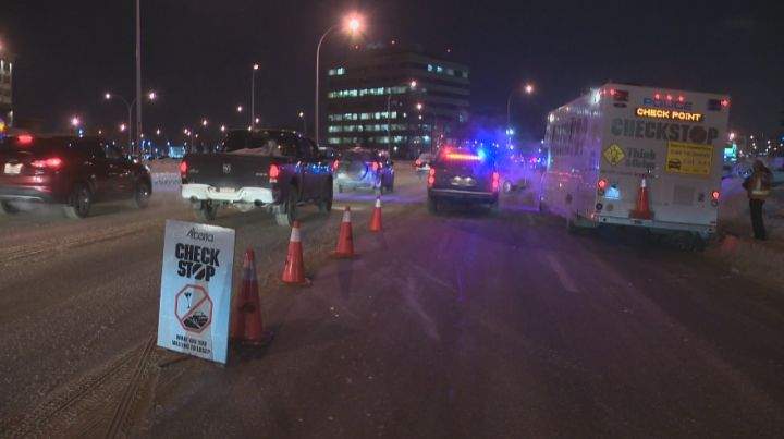 Edmonton police hold a Checkstop Thursday, December 5, 2013.