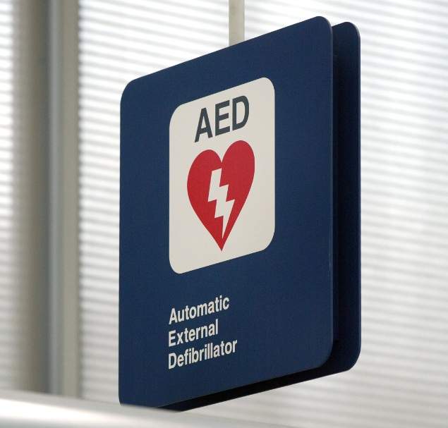A defibrillator.