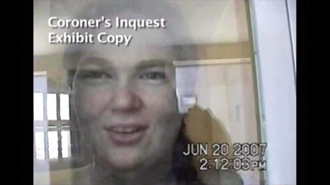 Ashley Smith is shown in this still image