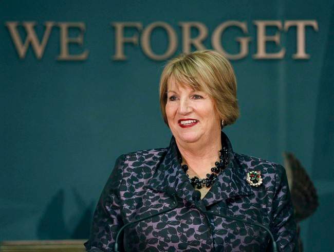 File photo - Newfoundland and Labrador Premier Kathy Dunderdale during a news conference in St. John's on Tuesday, Dec. 10, 2013.