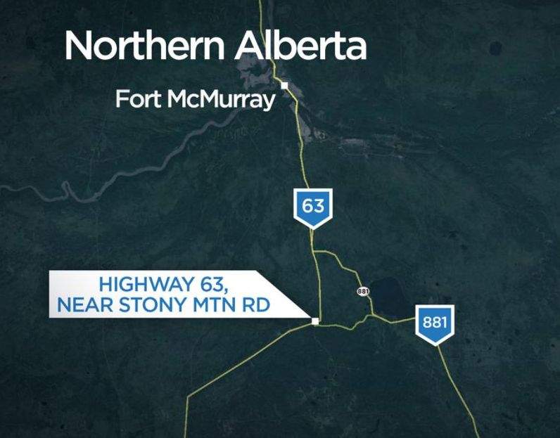 Location of  Highway 63 fatal crash on Tuesday, December 10.
