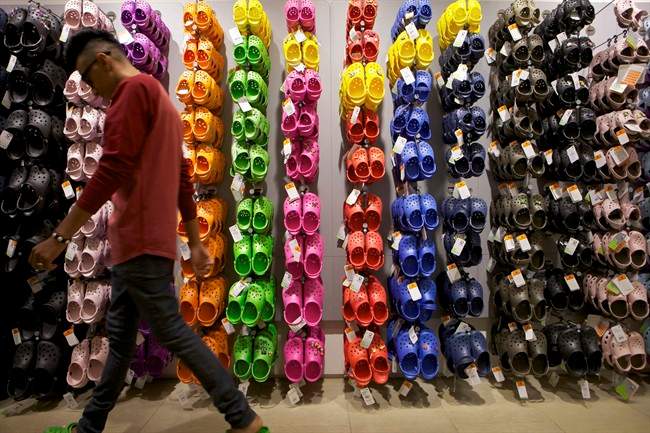 Crocs, Inc. filed a suit against Saskatoon-based Double Diamond Distribution Ltd. alleging the company, which makes and sells Dawgs shoes, infringes on its design.