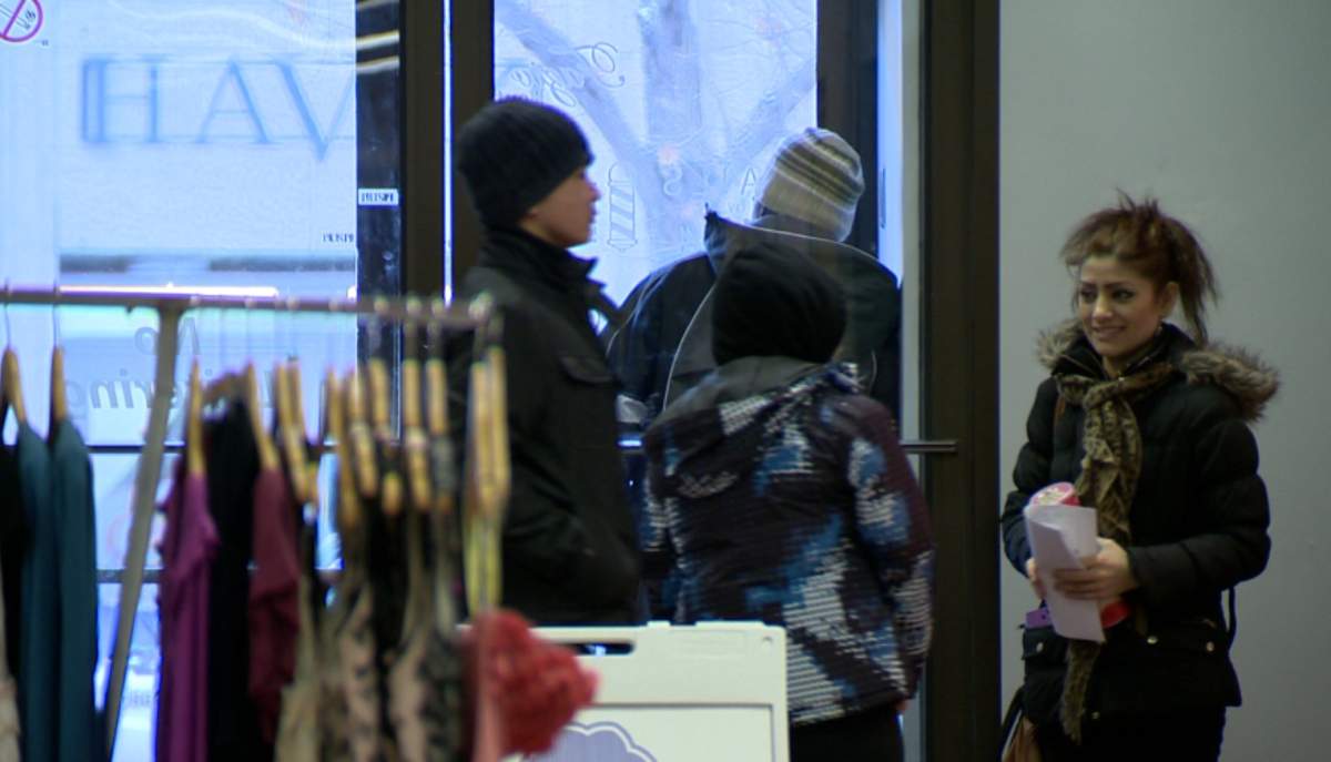Businesses in the Old City Hall Mall claim transit users are loitering outside shops, and therefore hurting business.