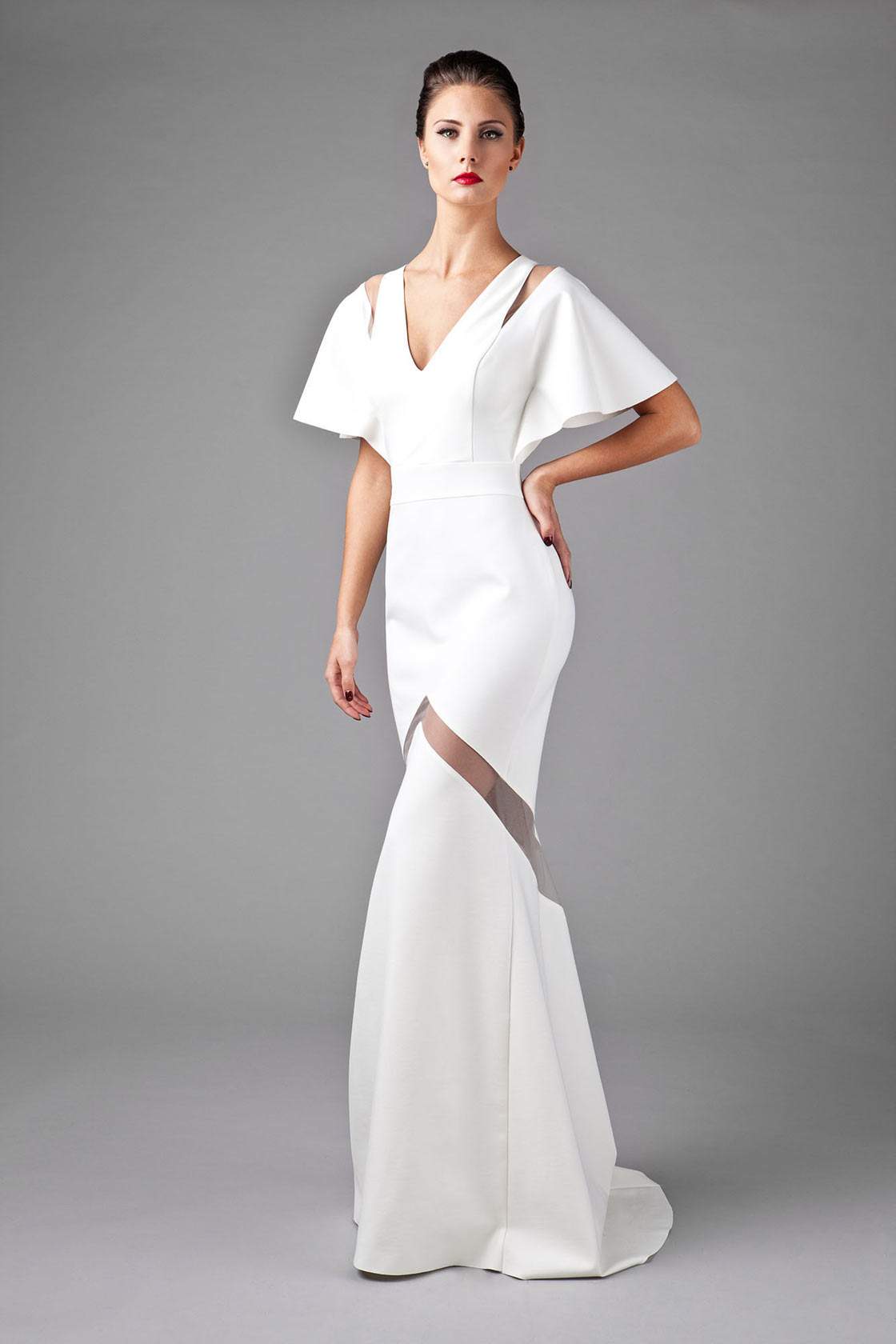 Starting on December 2, this one-of-a-kind winter-white formal gown from the VAWK for eBay Holiday collection will be sold at auction starting at 99 cents with proceeds benefitting Kids Help Phone. The gown and additional pieces from the limited-edition capsule collection can be found exclusively at eBay.ca/VAWKHoliday.