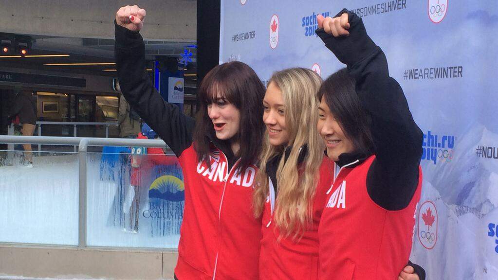 In Vancouver on Sunday, Atsuko Tanaka, Alexandra Pretorius and Taylor Henrich were named to take part in the first-ever Olympic ski jumping event for women.