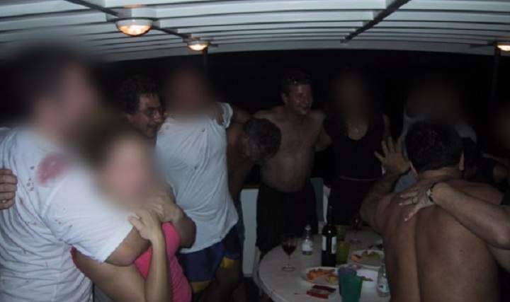 Photo presented as evidence at Quebec's inquiry into corruption in the province's construction industry during the testimony of Jean Lavallee, the former head of the Quebec Federation of Labour.