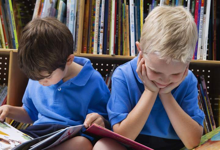 Reading books