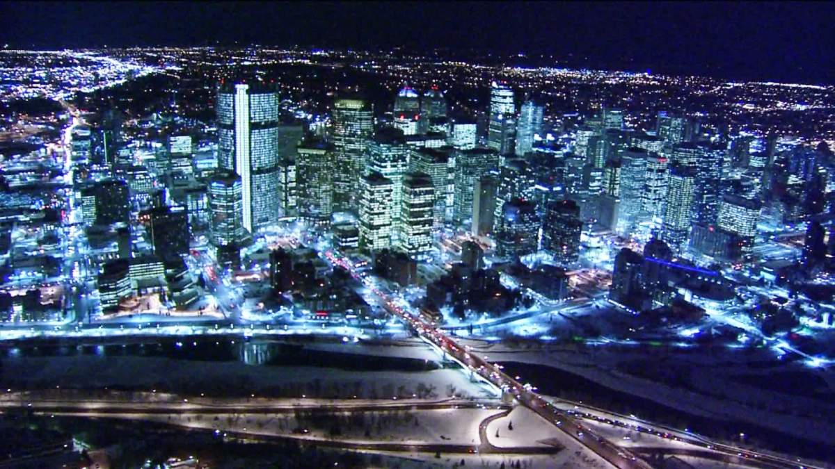 A view of Calgary’s skyline on Jan. 9, 2014.