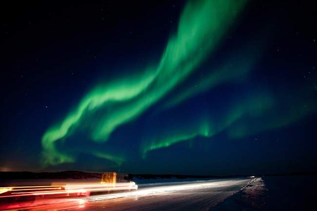 A brilliant display of the aurora borealis near Yellowknife, N.W.T., in March 2012.