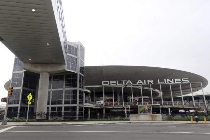 This May 24, 2013, file photo shows the empty Delta airlines terminal 3 at JFK airport in New York.  (AP Photo/Mary Altaffer, File).