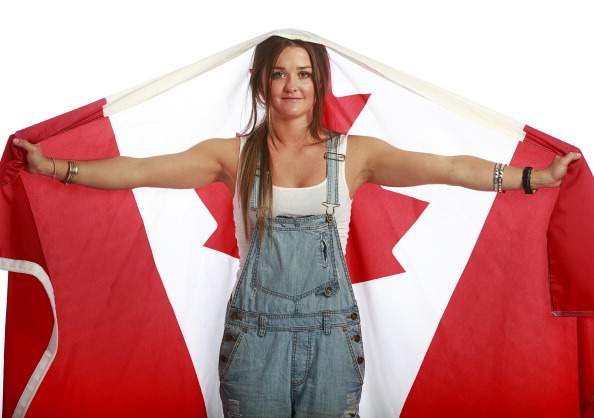Halfpipe snowboarder Alexandra Duckworth of the Canadian Olympic Snowboard team poses for a portrait at the Aava Whistler Hotel on July 5, 2013 in Whistler.