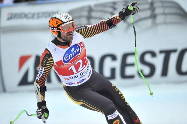 Jan Hudec of Canada takes 2nd place during the Audi FIS Alpine Ski World Cup Men's Super-G on December 20, 2013 in Val Gardena, Italy.