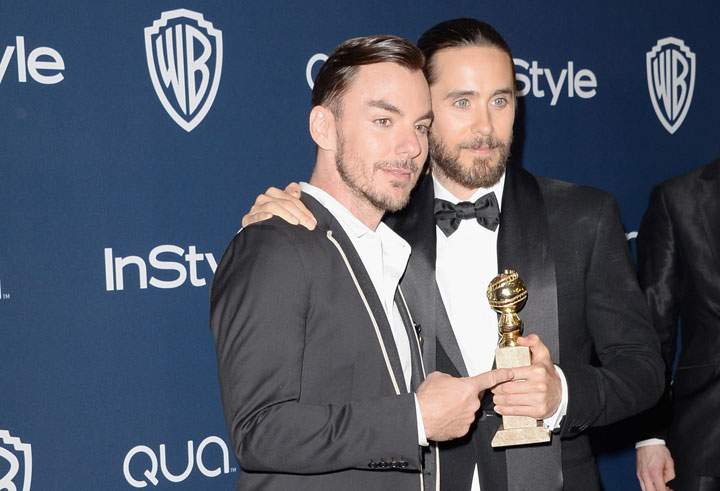 Shannon Leto and Jared Leto at a post-Globes party on Jan. 12, 2014.