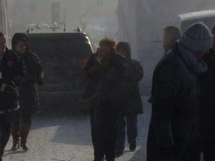 Quebec premier Pauline Marois visited L'Isle Verte on Sunday, January 26, 2014.