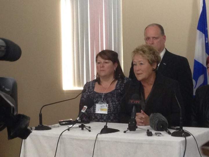Quebec premier Pauline Marois visited L'Isle Verte on Sunday, January 26, 2014.