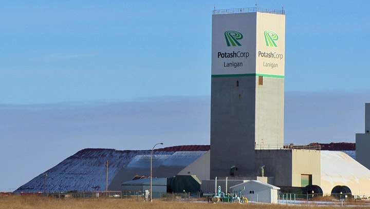 Fourth-quarter profits drop at PotashCorp as company takes hits from lower fertilizer prices and downsizing.