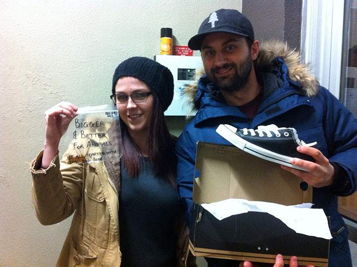 Winnipeg’s Ryan DeLong (pictured) is hoping to turn one small dog bone into a sizeable donation to an animal rights charity. (Photo provided by Ryan DeLong)